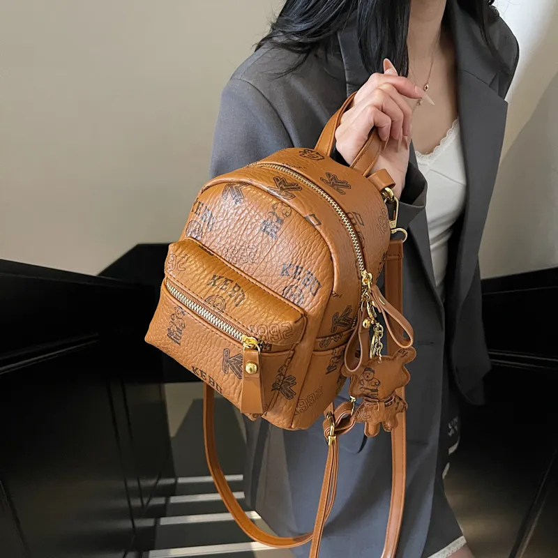 SURELAPTOP PU Backpack Women's Multicolor-19