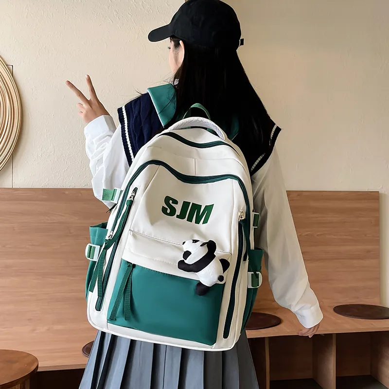 SURELAPTOP Nylon Backpack Unisex Multicolor-11