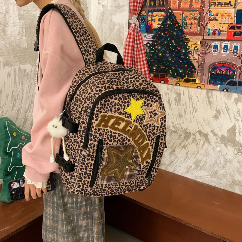 SURELAPTOP Nylon Fabric Backpack Unisex Multicolor-14