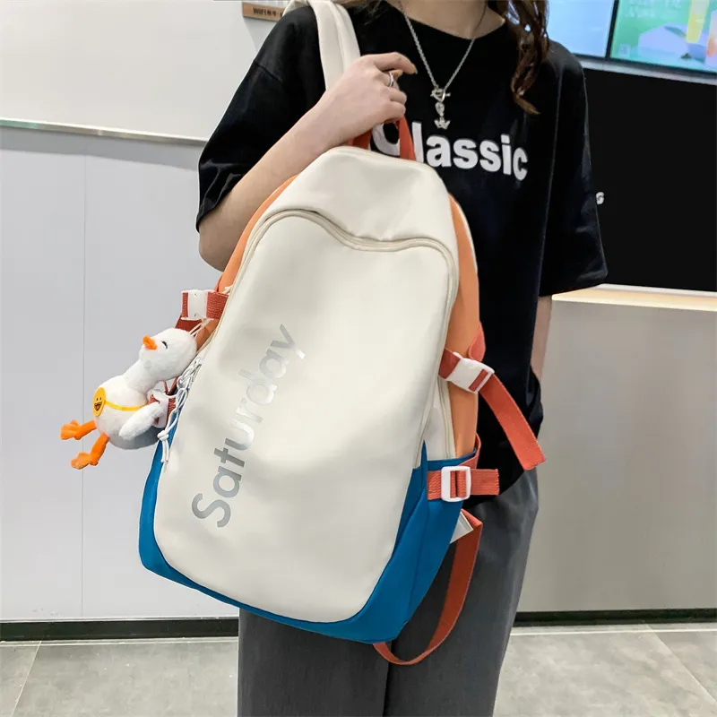SURELAPTOP Nylon Backpack Unisex Multicolor-12