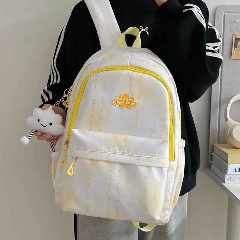 SURELAPTOP Nylon Backpack Regular Unisex Multicolor-21