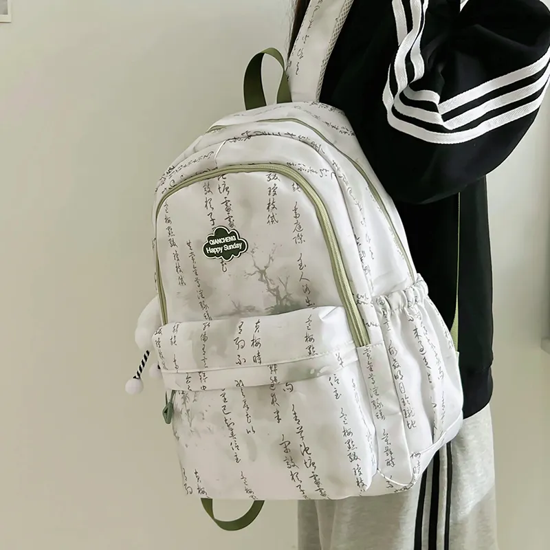 SURELAPTOP Nylon Backpack Regular Unisex Multicolor-11