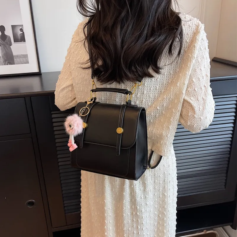 SURELAPTOP Leather PU Backpack Handbag Medium Size Women's Multicolor-7