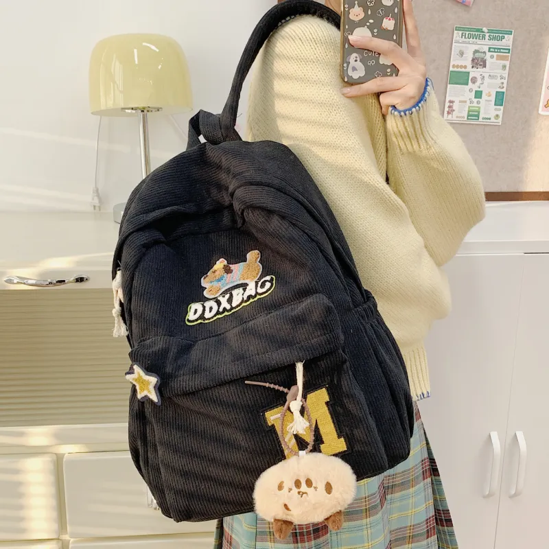 SURELAPTOP Fabric Backpack Women's Multicolor-14
