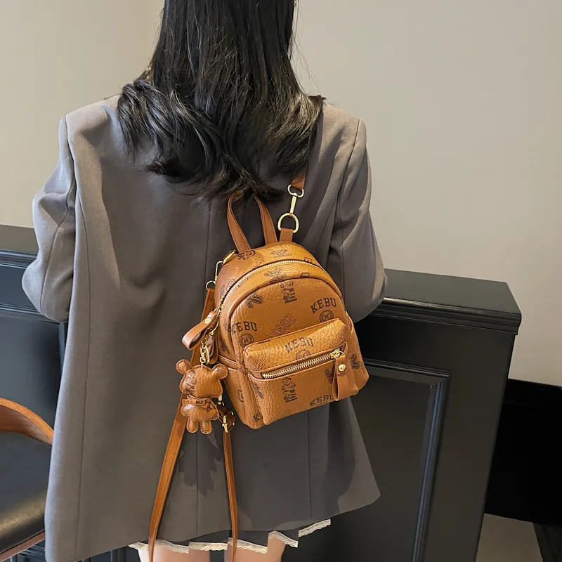 SURELAPTOP PU Backpack Women's Multicolor-22