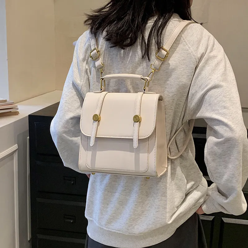 SURELAPTOP Leather PU Backpack Handbag Medium Size Women's Multicolor-13