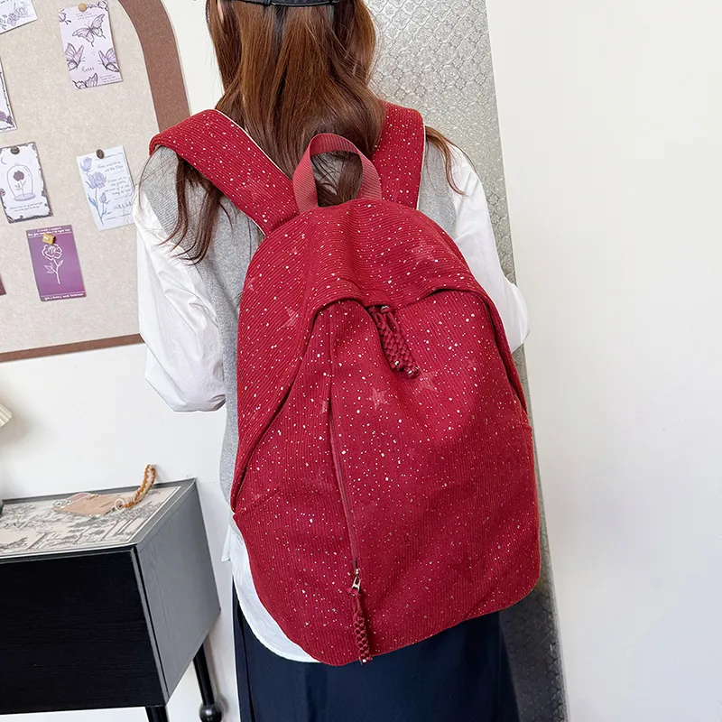 SURELAPTOP Strips Backpack Women's Ecru-11