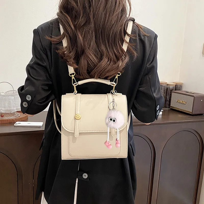 SURELAPTOP Leather PU Backpack Handbag Medium Size Women's Multicolor-17