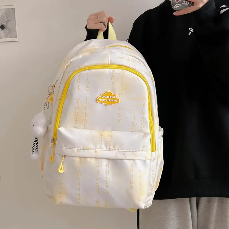 SURELAPTOP Nylon Backpack Regular Unisex Multicolor-18