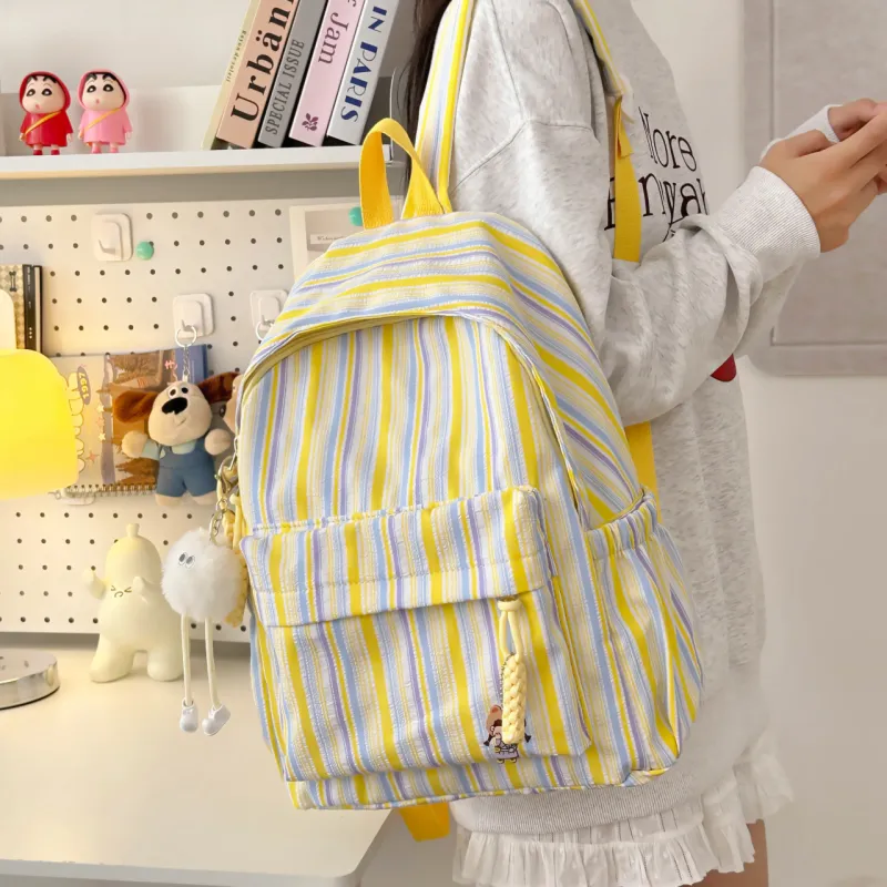 SURELAPTOP Nylon Backpack Unisex Multicolor-5