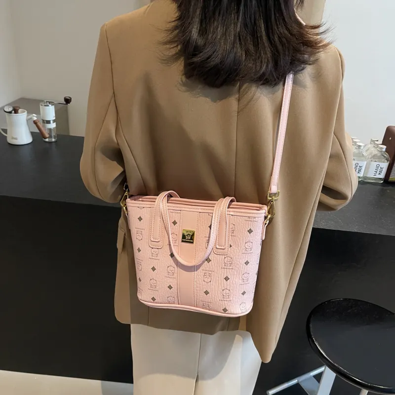 SURELAPTOP PU Tote Bag Shopping Bag Shoulder Bags Women's Multicolor-22