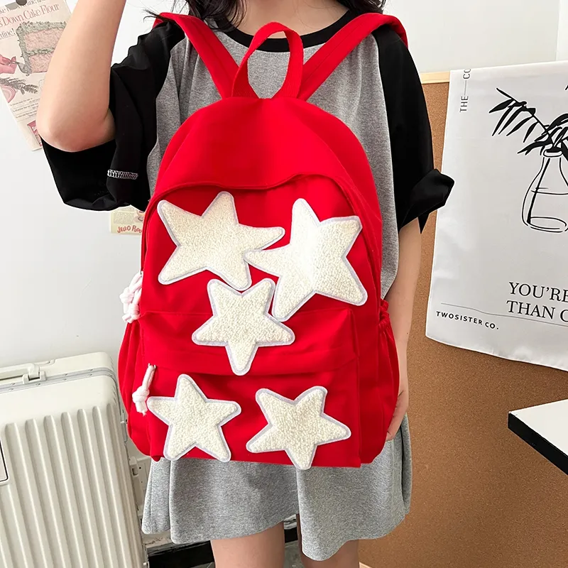 SURELAPTOP Canvas Backpack Regular Women's Multicolor-9