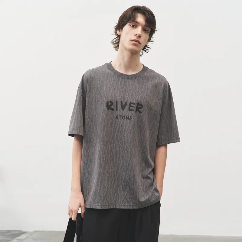 RIVER STONE T Shirts Men Dark Gray-2