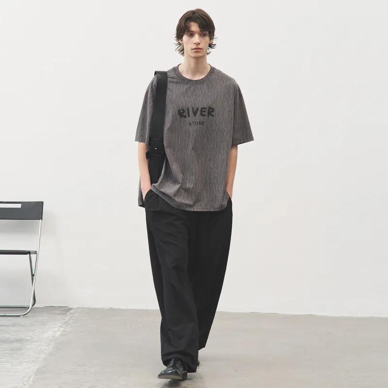 RIVER STONE T Shirts Men Dark Gray-4