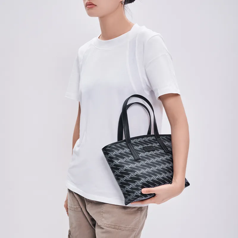 OMTO PVC Mini Tote Bag, Handbag, Shoulder Bag Women's-6