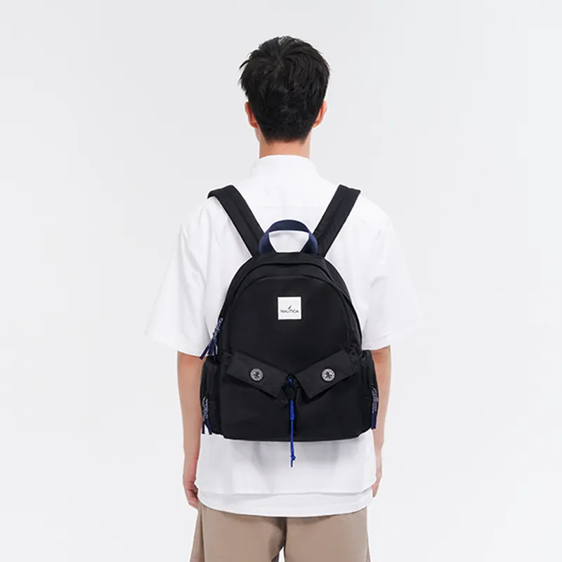 NAUTICA Nylon Backpack Regular Unisex Black-5