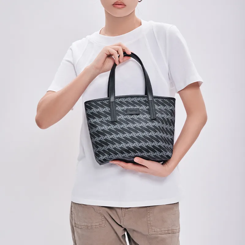 OMTO PVC Mini Tote Bag, Handbag, Shoulder Bag Women's-7