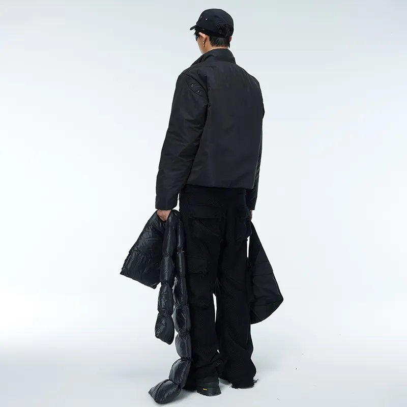WHISTLEHUNTER Puffer Jacket Unisex Black-2