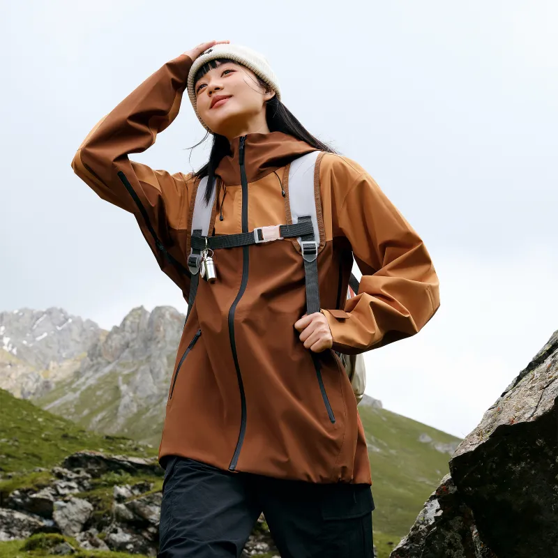 361° Water-Resistant Windproof Breathable Wear-Resistant Rainproof Windbreaker Jacket Unisex Luminous Glow Color-2