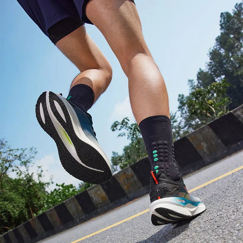361° Speed Boost CQT Cushioning Anti Slip Wear Resistant Breathability Low Top Running Shoes Men's Numbers Teal-5