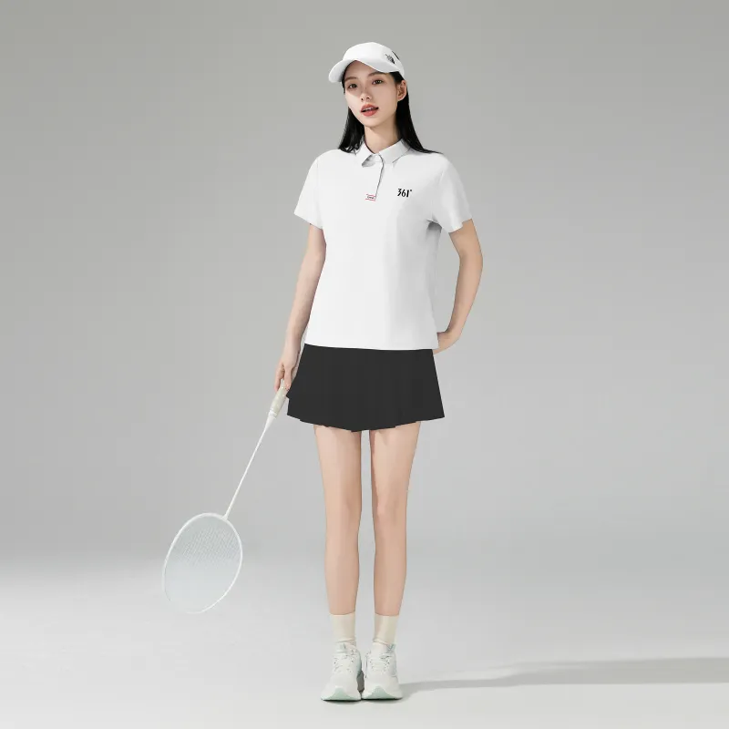 361° Polo Shirt Women's Raw White-3