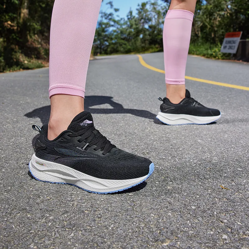 361° Speed Boost CQT Cushioning Anti Slip And Wear Resistant Low Top Running Shoes Women's Black Blue-8