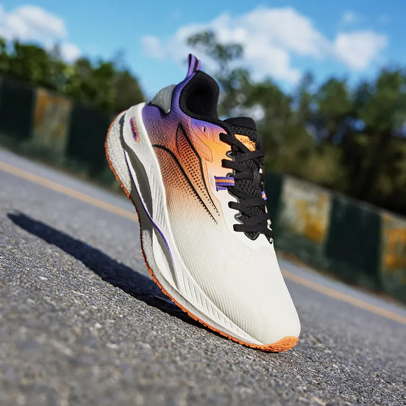361° Cushioned Wear Resistant Breathable Lightweight Low Top Sprint Running Shoes Men's Sweet Pie Orange-6