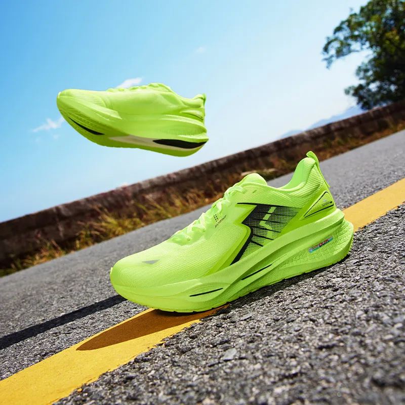 361° Speedy Float Lemon Cushioning Anti-Slip Wear-Resistant Breathability Low-Top Running Shoes Men's Green-6