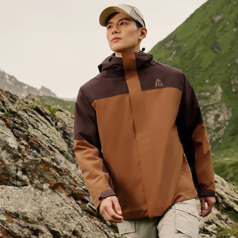 361° Warm Windbreaker Jacket Men's Coffee Shop Brown/Strong Tea Brown-3