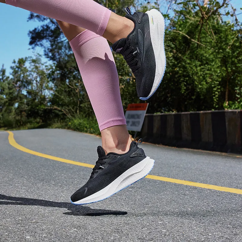 361° Speed Boost CQT Cushioning Anti Slip And Wear Resistant Low Top Running Shoes Women's Black Blue-6
