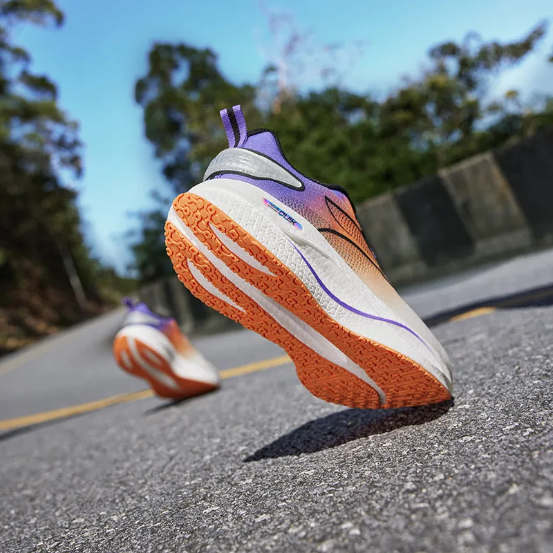 361° Cushioned Wear Resistant Breathable Lightweight Low Top Sprint Running Shoes Men's Sweet Pie Orange-8