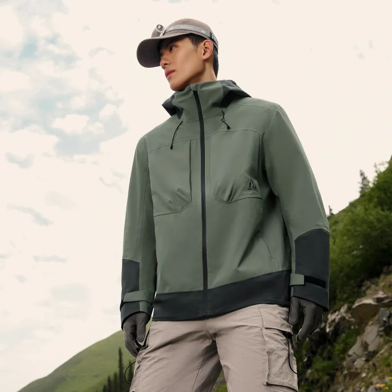 361° Windproof Waterproof Wear Resistant Breathable Windbreaker Jacket Unisex Dushan Green-3