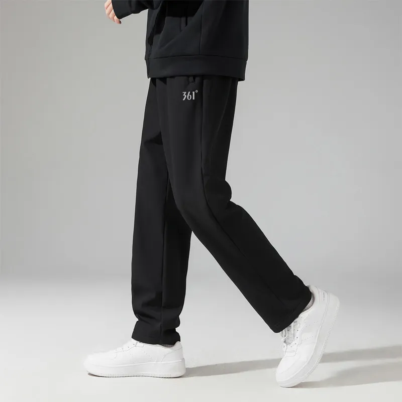 361° Rain Screen Knitted Sports Pants Unisex Super Black-5