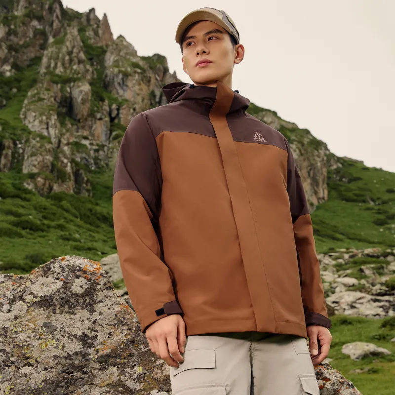 361° Warm Windbreaker Jacket Men's Coffee Shop Brown/Strong Tea Brown-2