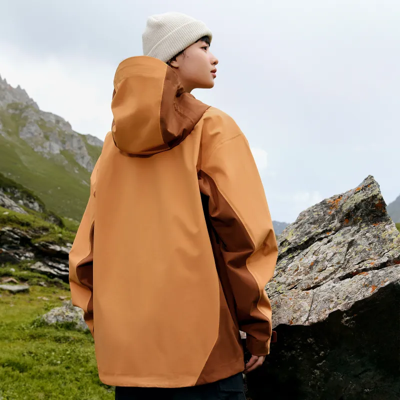 361° Water-Resistant Windproof Breathable Wear-Resistant Rainproof Windbreaker Jacket Unisex Luminous Glow Color-3