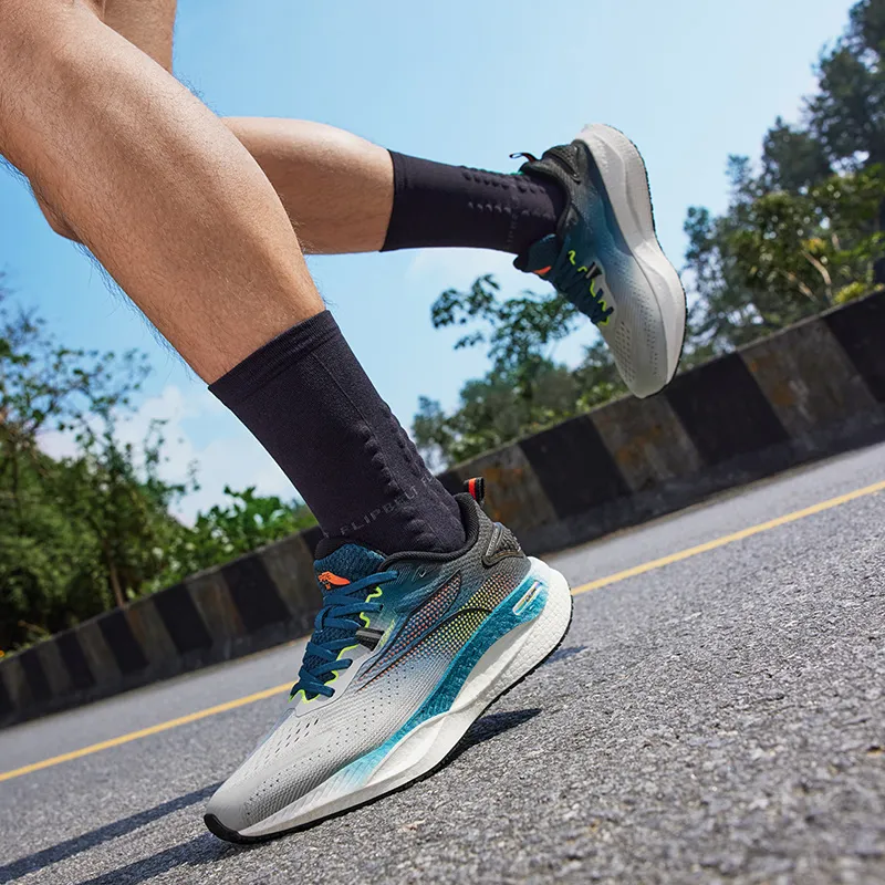 361° Speed Boost CQT Cushioning Anti Slip Wear Resistant Breathability Low Top Running Shoes Men's Numbers Teal-6