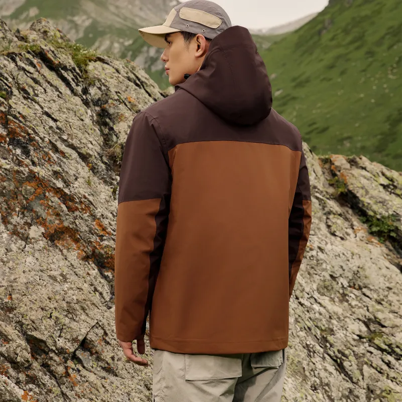 361° Warm Windbreaker Jacket Men's Coffee Shop Brown/Strong Tea Brown-4