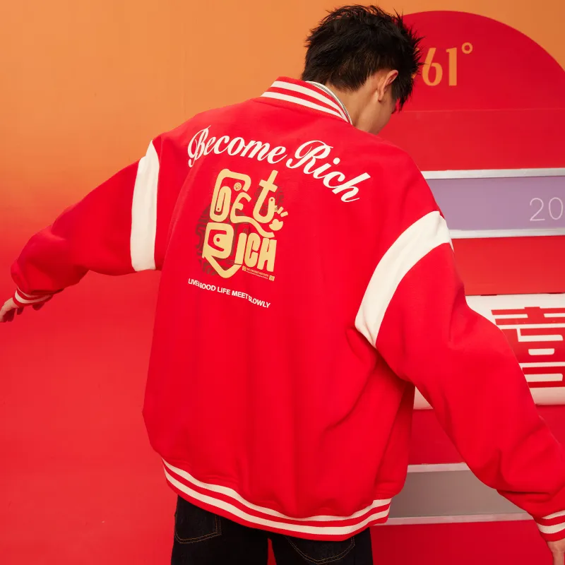 361° Jackets Coats Unisex University Red/Cream White-3