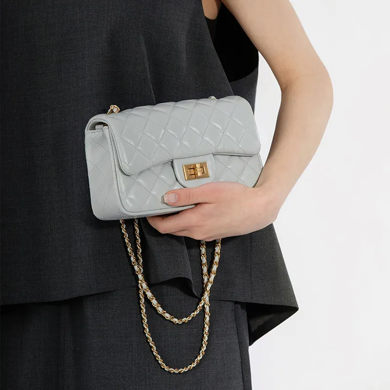 VENOF Chanel Inspired Crossbody Bag, Shoulder Bag, Trumpets Women's Black/White/Blue-21