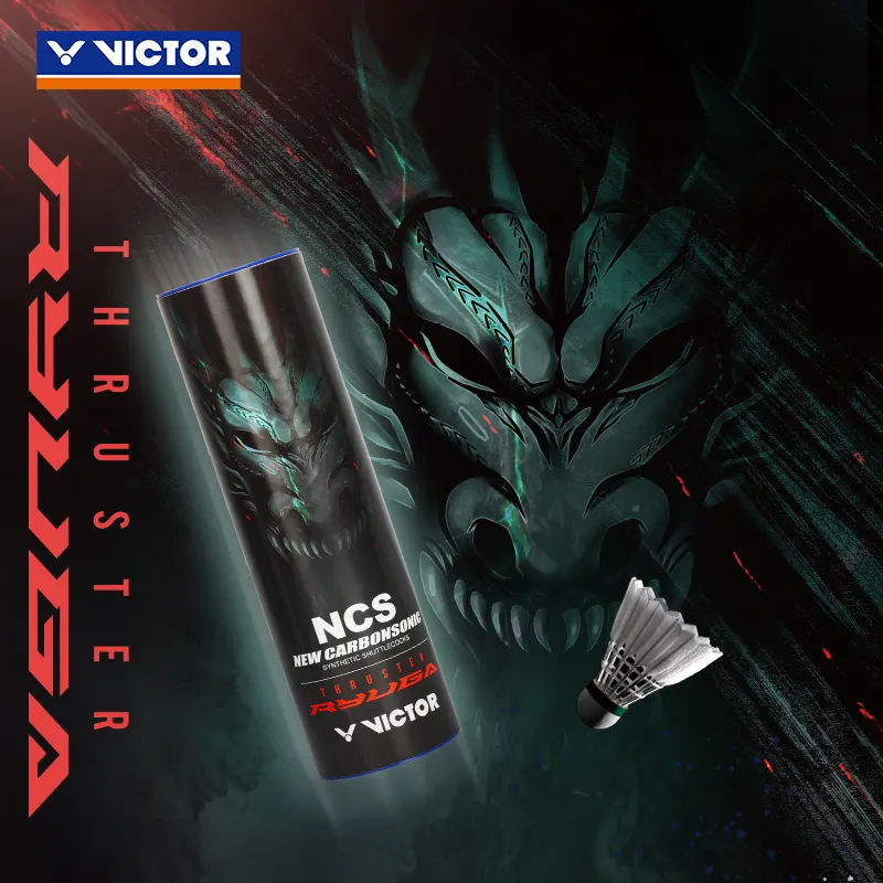 VICTOR Dragon Tooth Blade Special Edition 6 Pack Faux Fur RYUGA Durable Badminton-5