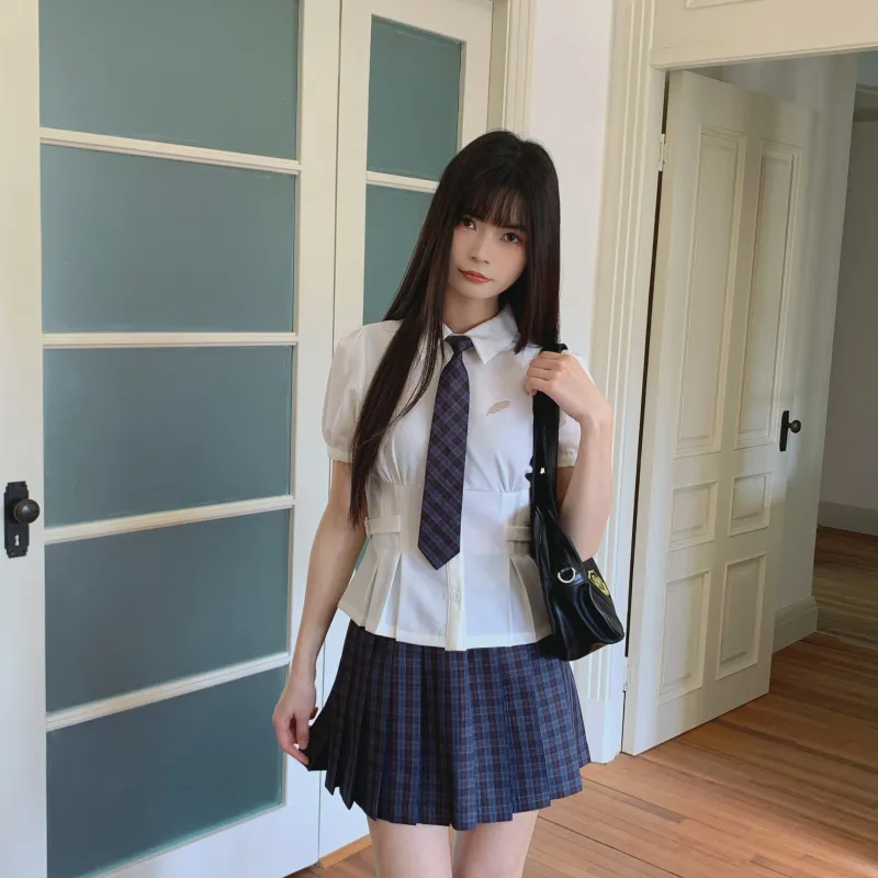 Ice Cream And Whale Summer JK Uniform Set Women's Gift Box Set-3