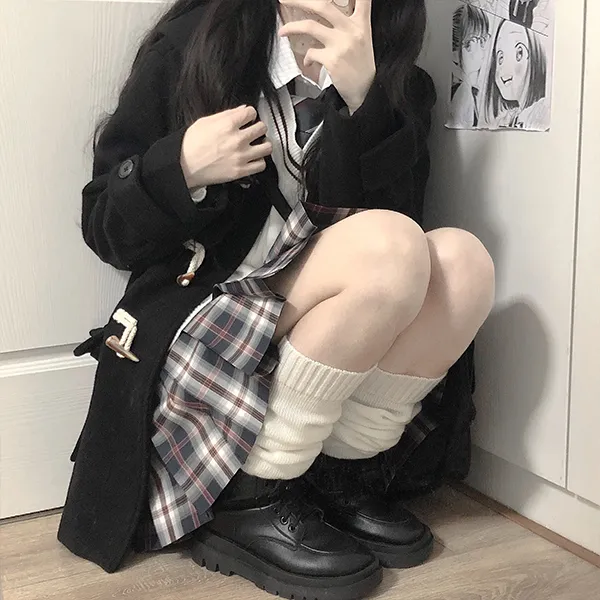 Ice Cream And Whale Coat Women's Black-10