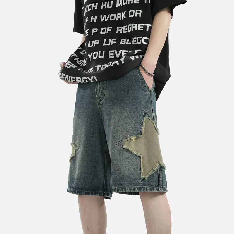 BEAR UNION Denim Shorts Unisex Blue-3