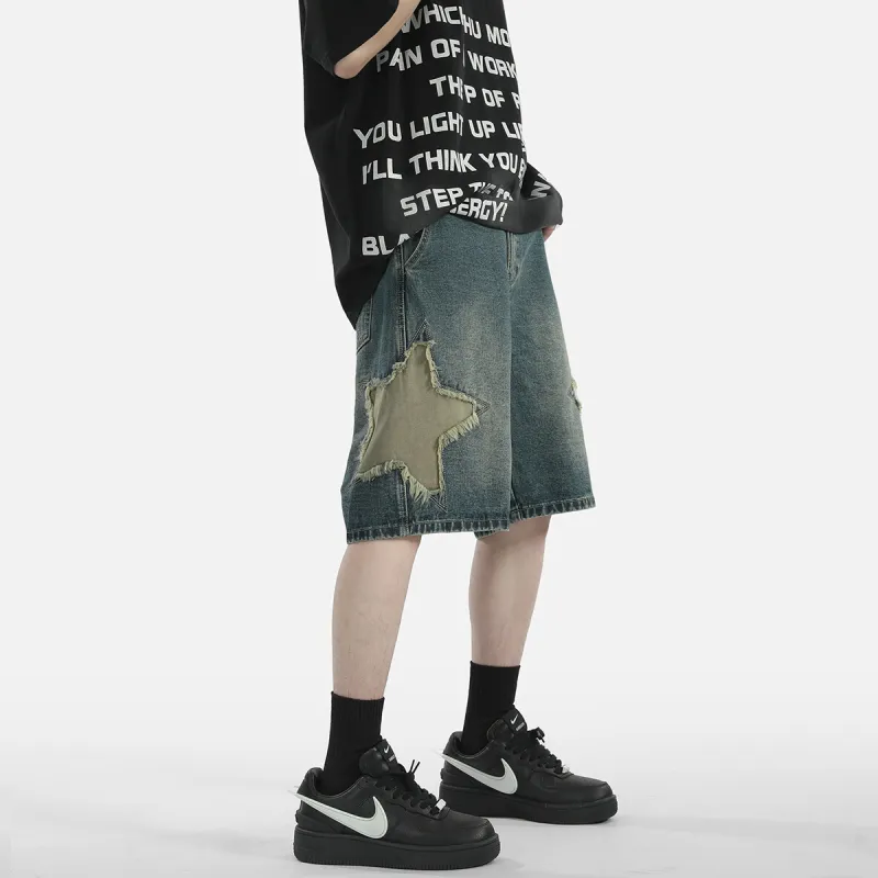 BEAR UNION Denim Shorts Unisex Blue-4