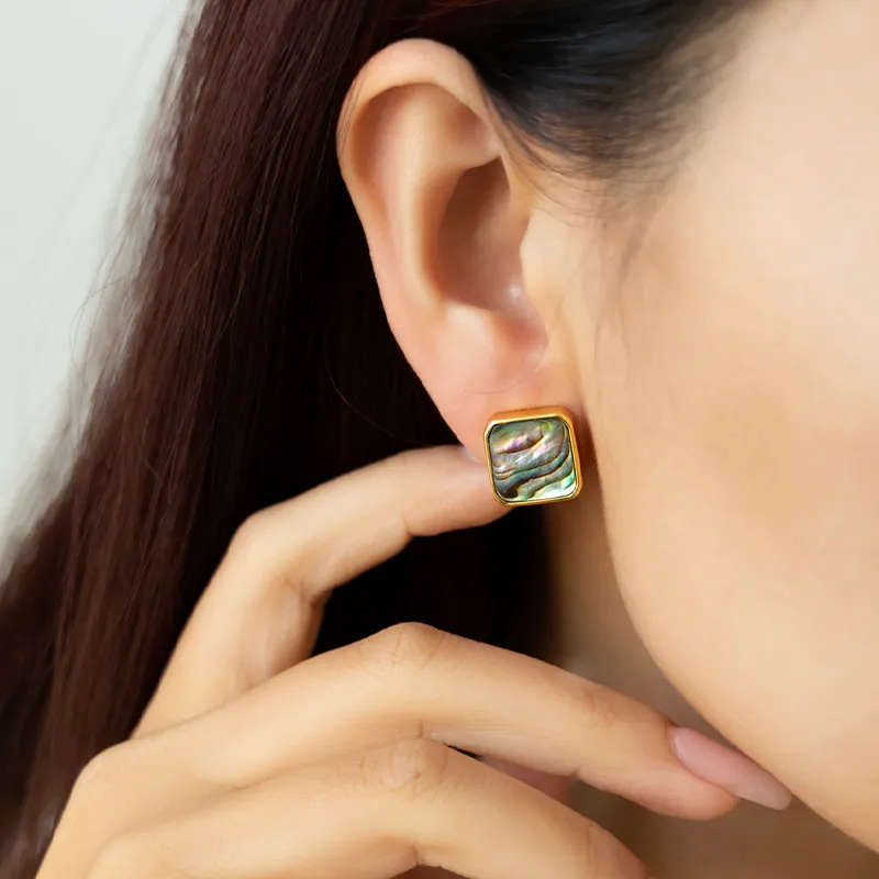 VRAI 925 Sterling Silver Stud Earrings Women's-5