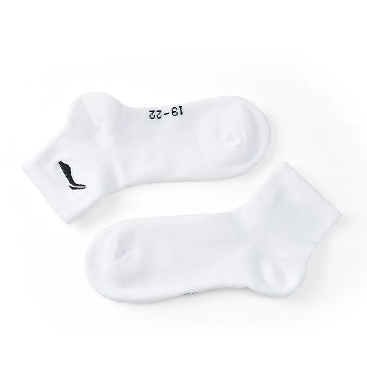 LiNing Mid Calf Socks Unisex White-5