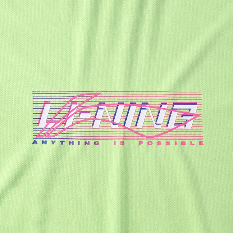 LiNing Badminton Series T Shirt Unisex Sky Water Green-3