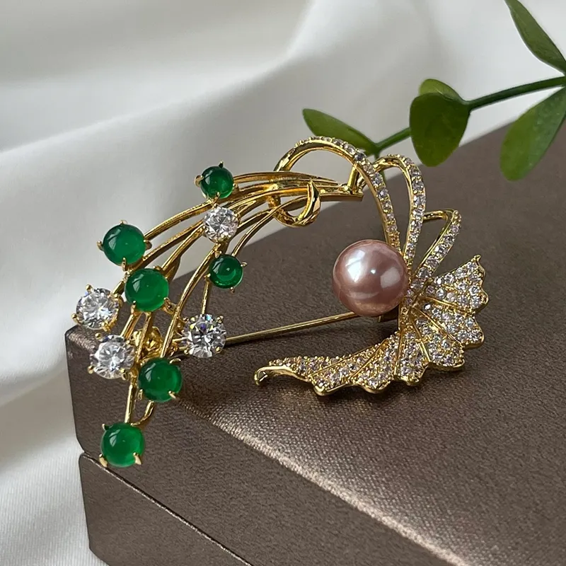 PEARL QUEEN Freshwater Pearl Brooches Women's-2