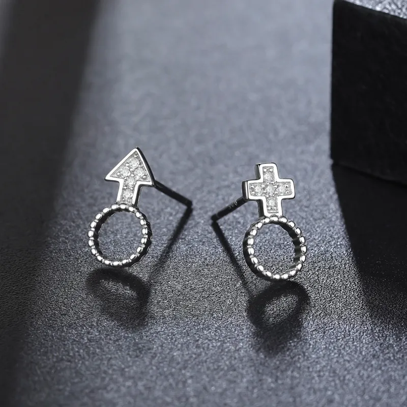 PEARL QUEEN S925 Silver Stud Earrings Women's-36
