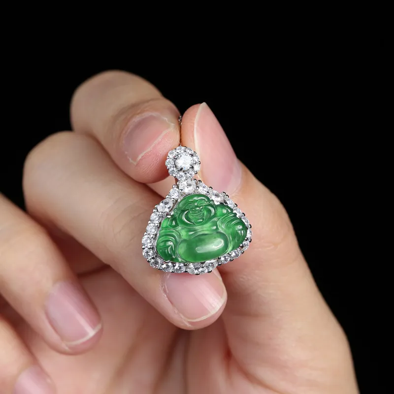 PEARL QUEEN Glutinous Jade Jadeite Necklaces Unisex-1